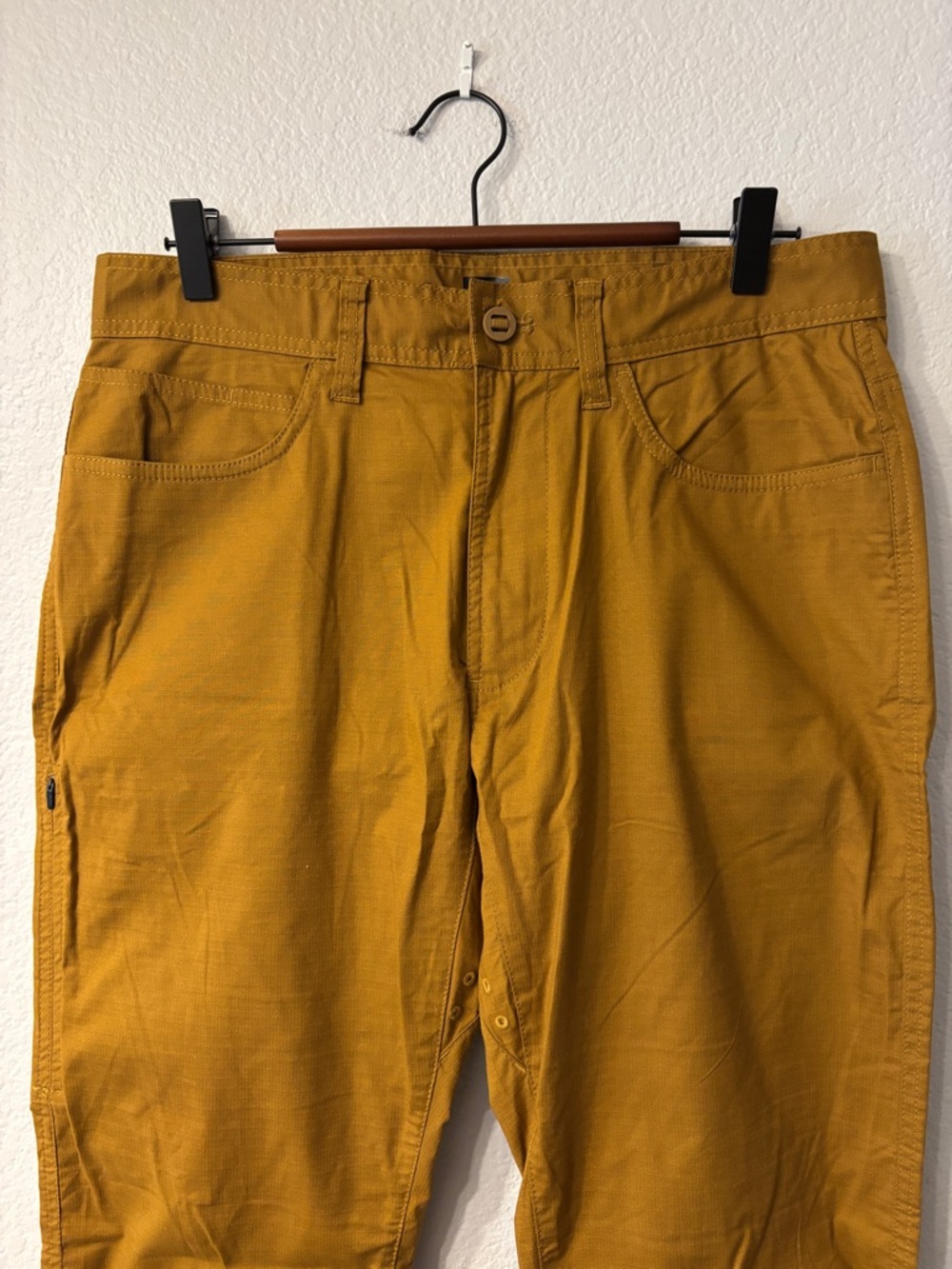 Prana Men's Slim Fit Sand Brown Ripstop Pants